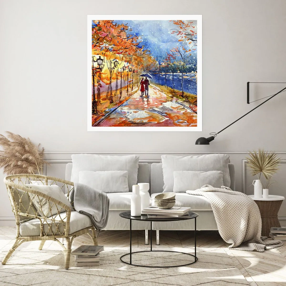 Poster - Samen tot de grens van de tijd - 40x40 cm