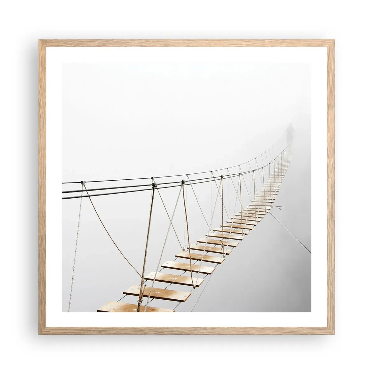 Een poster in een licht eiken lijst - Waar zal het je brengen? - 60x60 cm