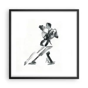 Poster in een zwarte lijst - In één slag - 50x50 cm