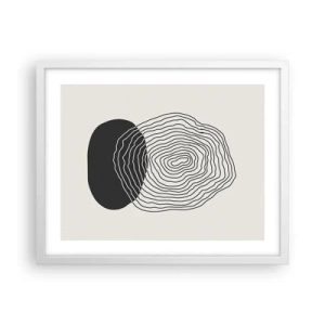 Poster in een witte lijst - Duur en spiertrekkingen - 50x40 cm