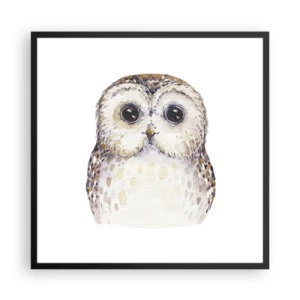 Poster in een zwarte lijst - Kijk in mijn ogen - 60x60 cm