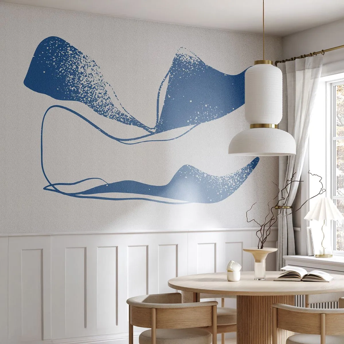 Zelfklevend Fotobehang Deluxe Sticker - Gevleugelde abstractie - Minimalisme, Abstractie, Deel - 400x280 cm