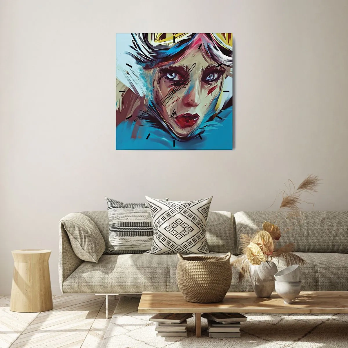 Wandklok - Klok - Straatvechter - 40x40 cm