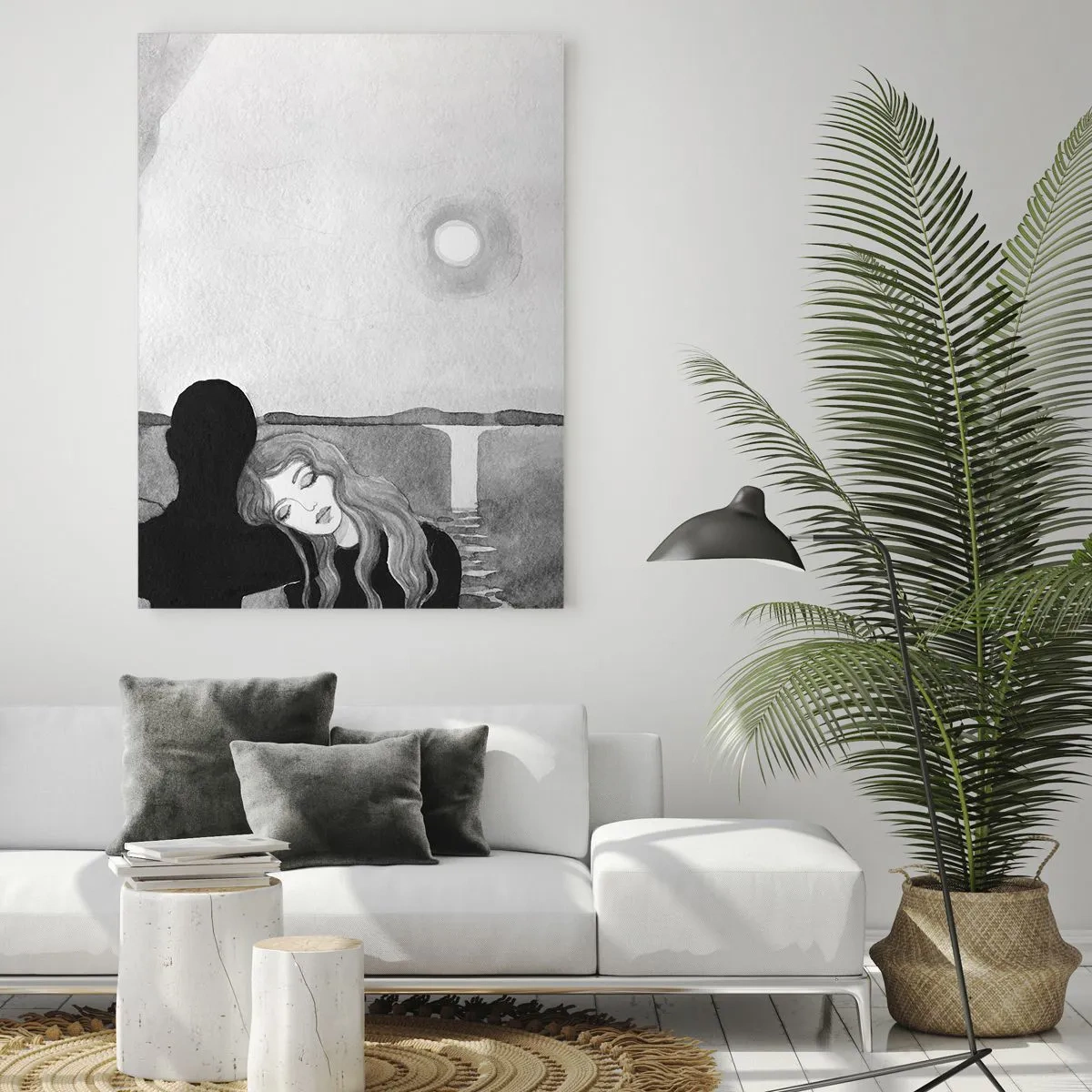 Schilderen op glas - Altijd een geheim - 50x70 cm