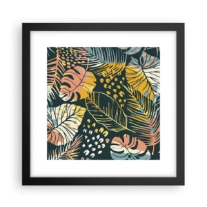 Poster in een zwarte lijst - Lommerrijke fantasie - 30x30 cm