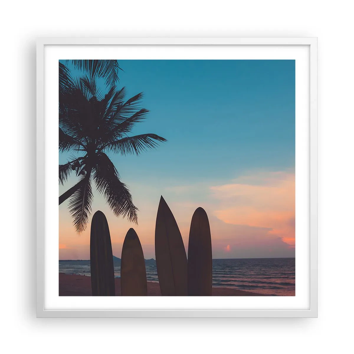 Poster in een witte lijst - Morgen wordt ook leuk - 60x60 cm