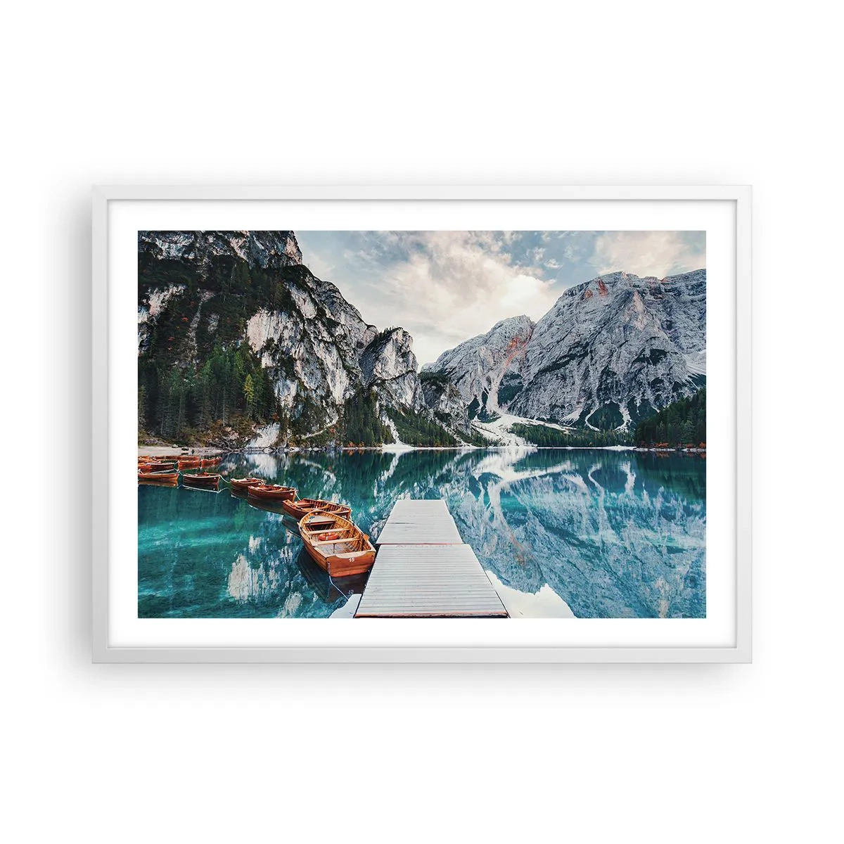 Poster in een witte lijst - We zullen je schoonheid laten zien - 70x50 cm