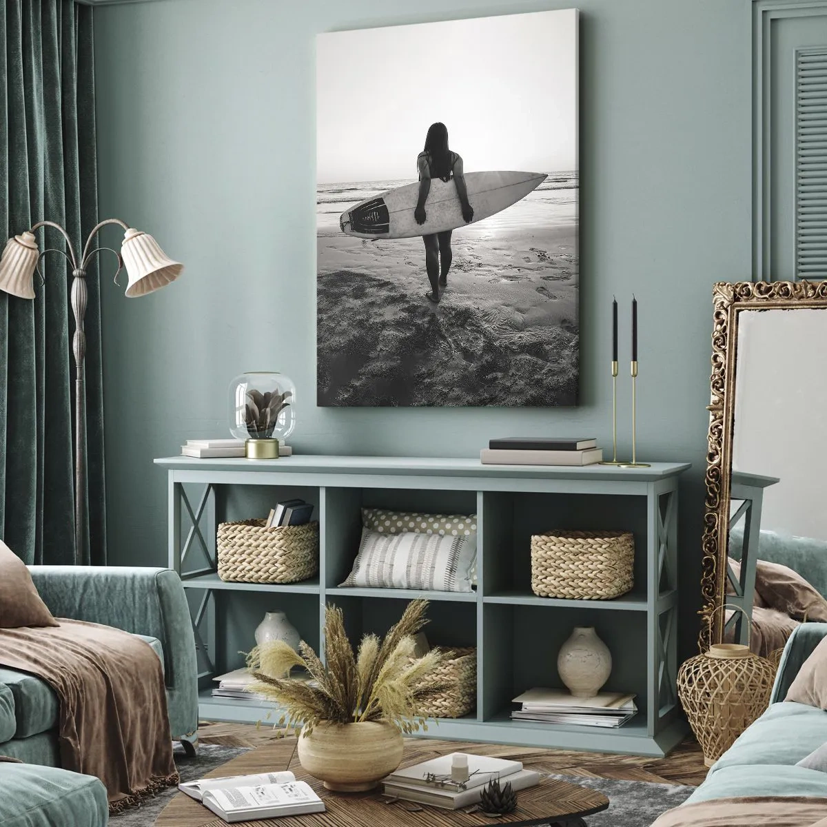 Schilderen op canvas - De dochter van de zeegolf - 65x120 cm