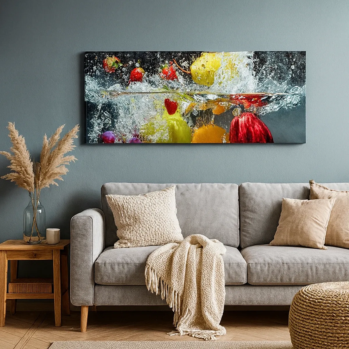 Schilderen op canvas - Fruit verfrissing - 30x30 cm