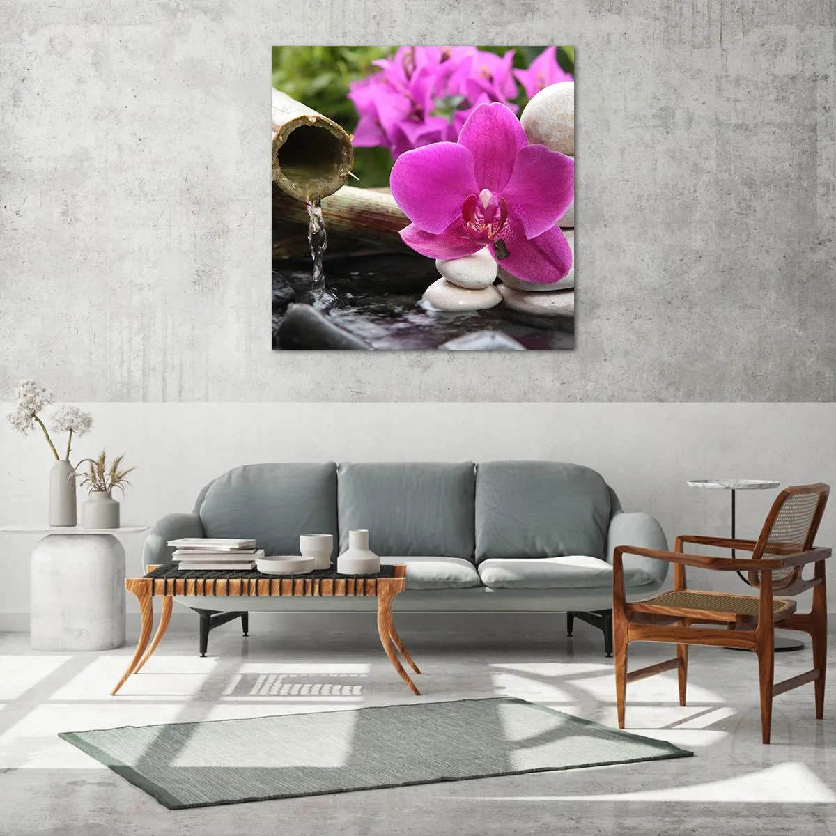 Schilderen op glas - Je bent al aan het rusten - 70x70 cm