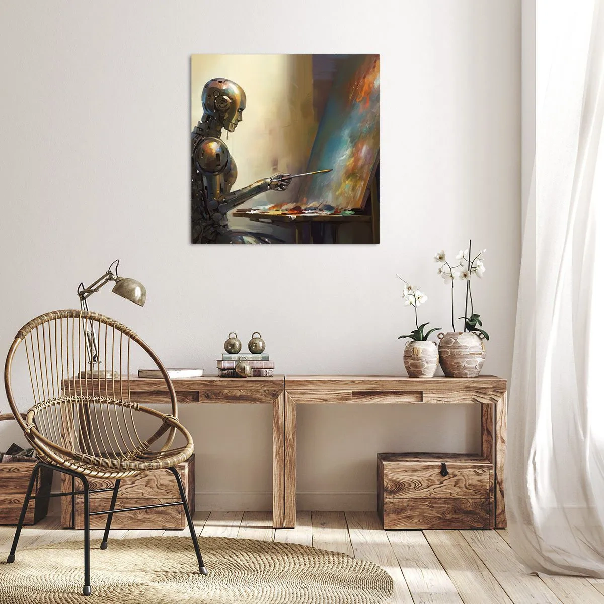 Schilderen op canvas - De kunst van de toekomst - 70x70 cm