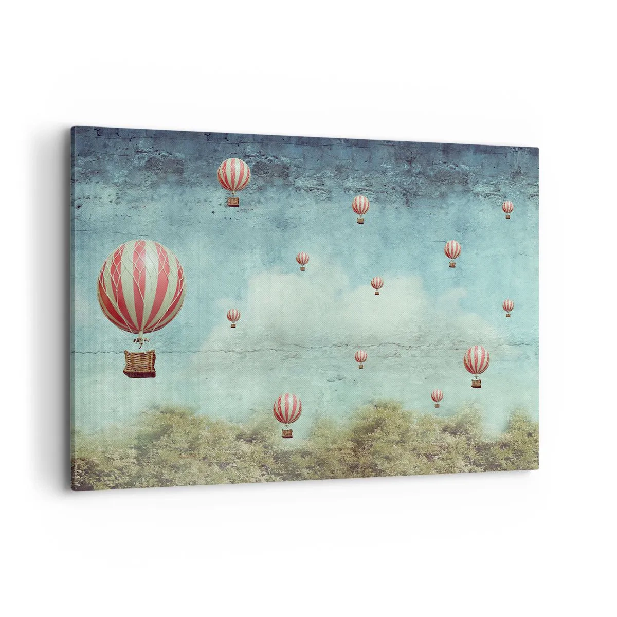 Schilderen op canvas - Vrij van de drukte van het leven - 100x70 cm