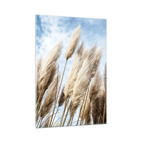 Schilderen op glas - Zonnige en winderige streling - 50x70 cm