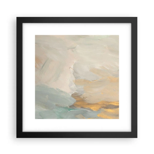 Poster in een zwarte lijst - Abstractie – het land van zachtheid - 30x30 cm