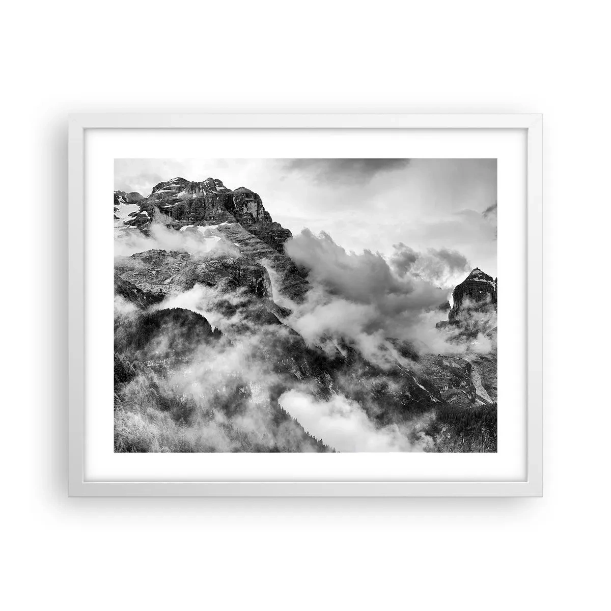 Poster in een witte lijst - Mooi en wreed - 50x40 cm