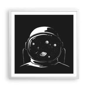 Poster in een witte lijst - Mooi uitzicht - 60x60 cm