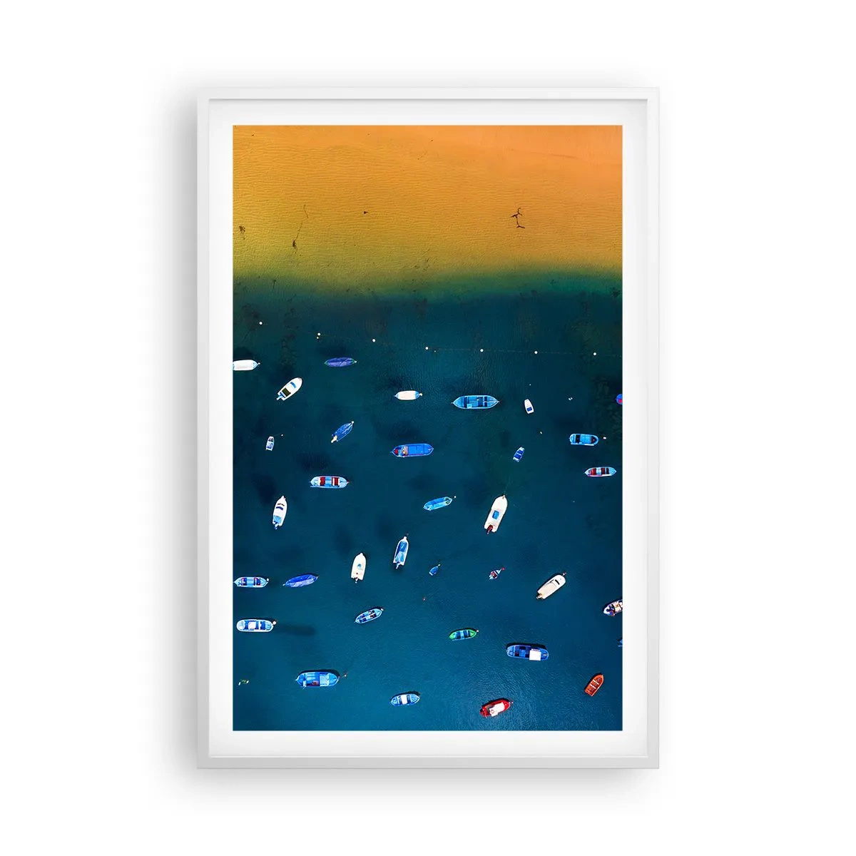 Poster in een witte lijst - Vakantie spel - 61x91 cm