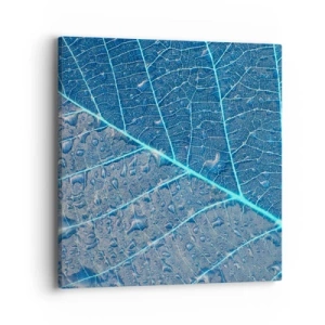 Schilderen op canvas - Leven in blauw - 40x40 cm