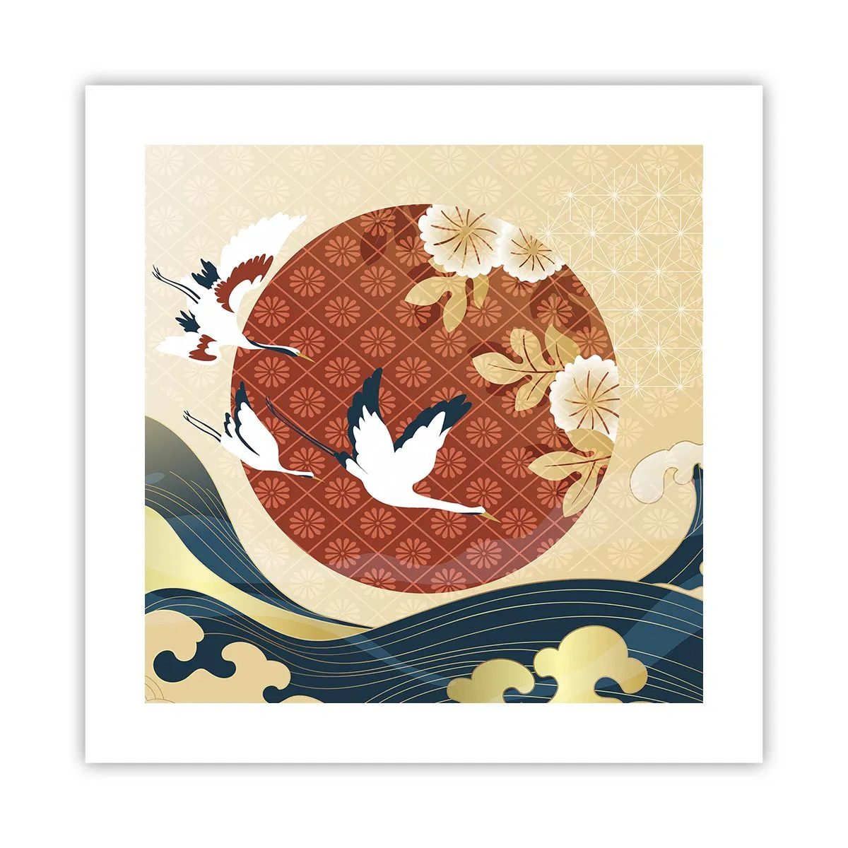 Poster - Japans sprookje - 40x40 cm