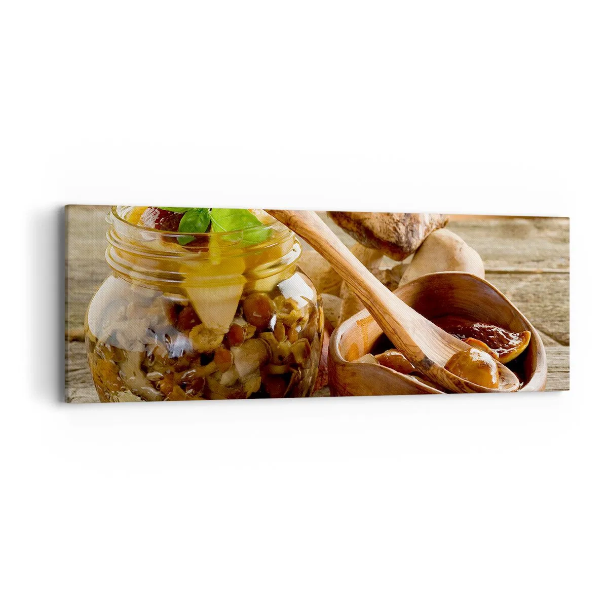 Schilderen op canvas - Of het nu vers of gezouten is, of in het herfstseizoen ... - 90x30 cm