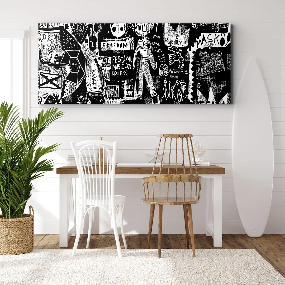 Schilderen op canvas - Geestelijke jeugd van wet en vreugde - 120x50 cm