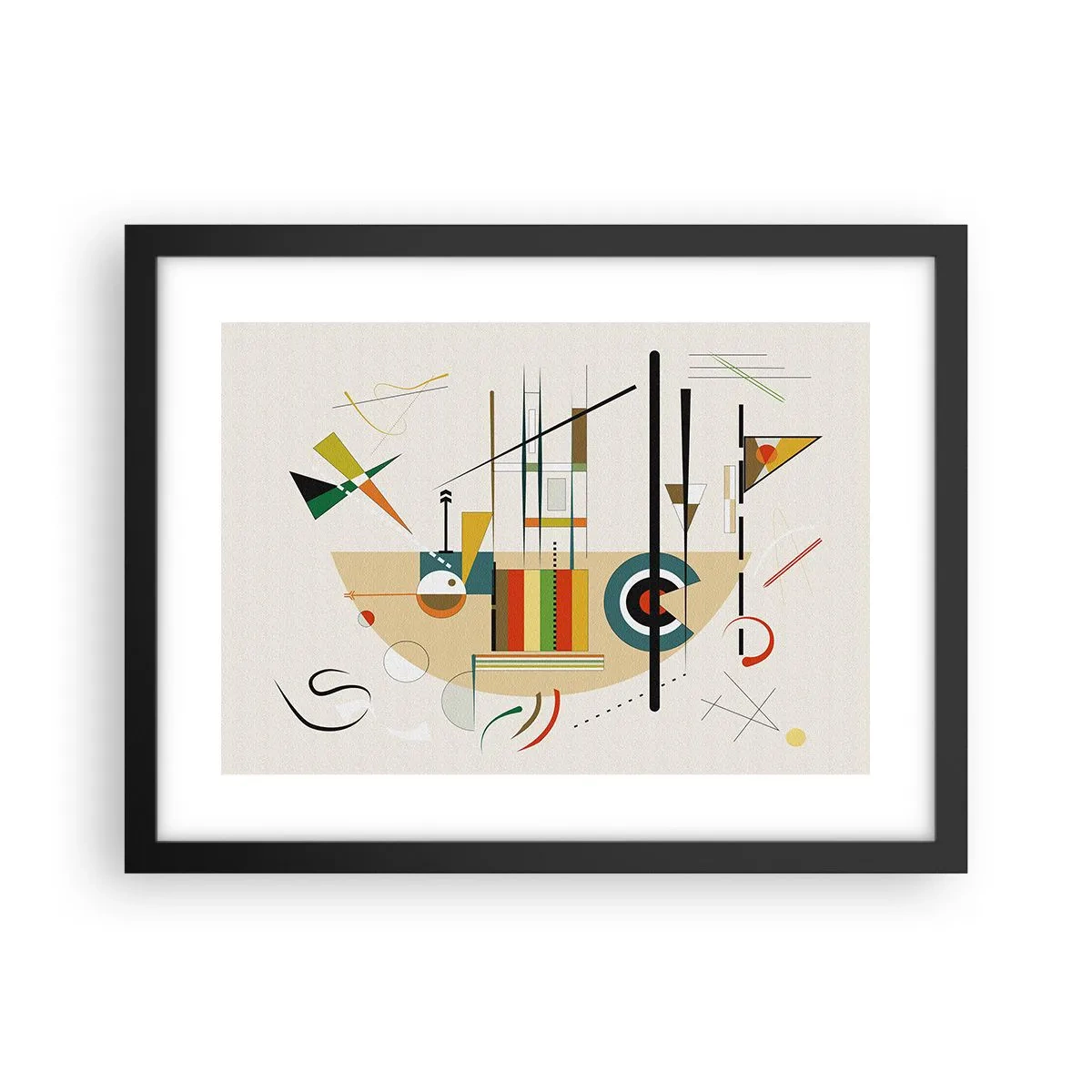 Poster in een zwarte lijst - En de wereld lacht - 40x30 cm