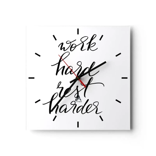 Wandklok - Klok - Levensbalans - 30x30 cm