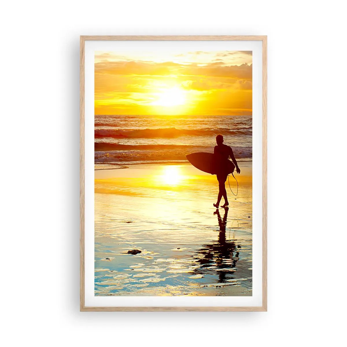 Een poster in een licht eiken lijst - De terugkeer van de krijger - 61x91 cm