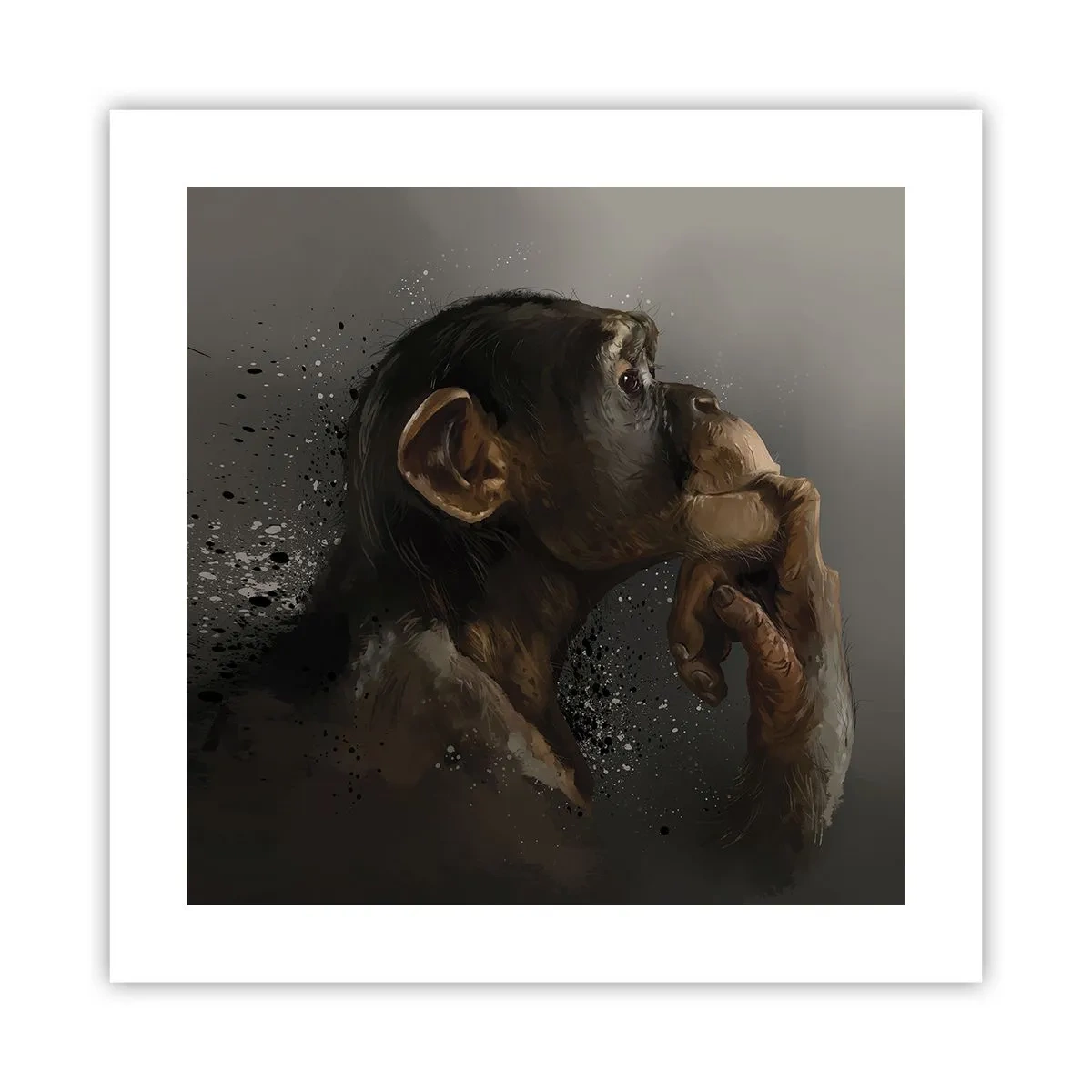 Poster - Zeker een denker - 40x40 cm