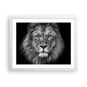 Poster in een witte lijst - In een kroningskleed - 50x40 cm