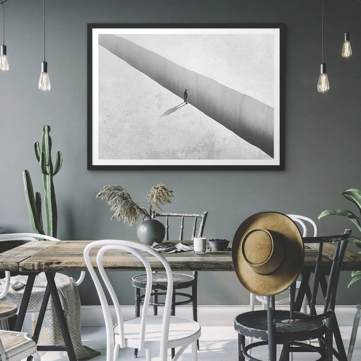 Poster in een zwarte lijst - Een duidelijk doel - 70x50 cm