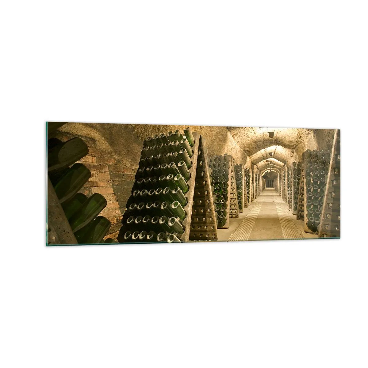 Schilderen op glas - De geboorte van smaak - 140x50 cm