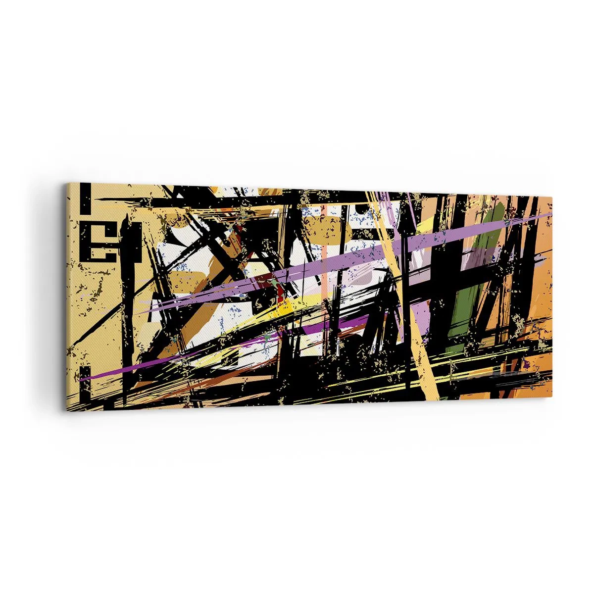 Schilderen op canvas - Een scherp snijden - 120x50 cm