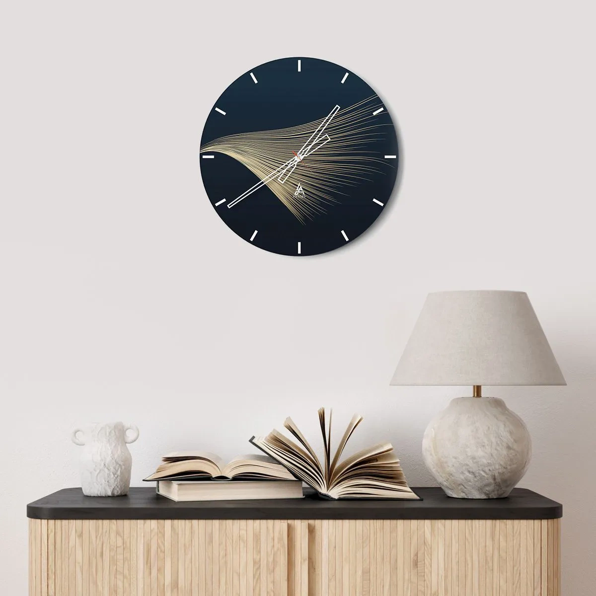 Wandklok - Klok - Als het haar van een engel - 40x40 cm