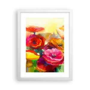 Poster in een witte lijst - Niet alleen rood - 30x40 cm