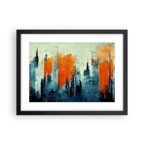 Poster in een zwarte lijst - Modern landschap - 40x30 cm