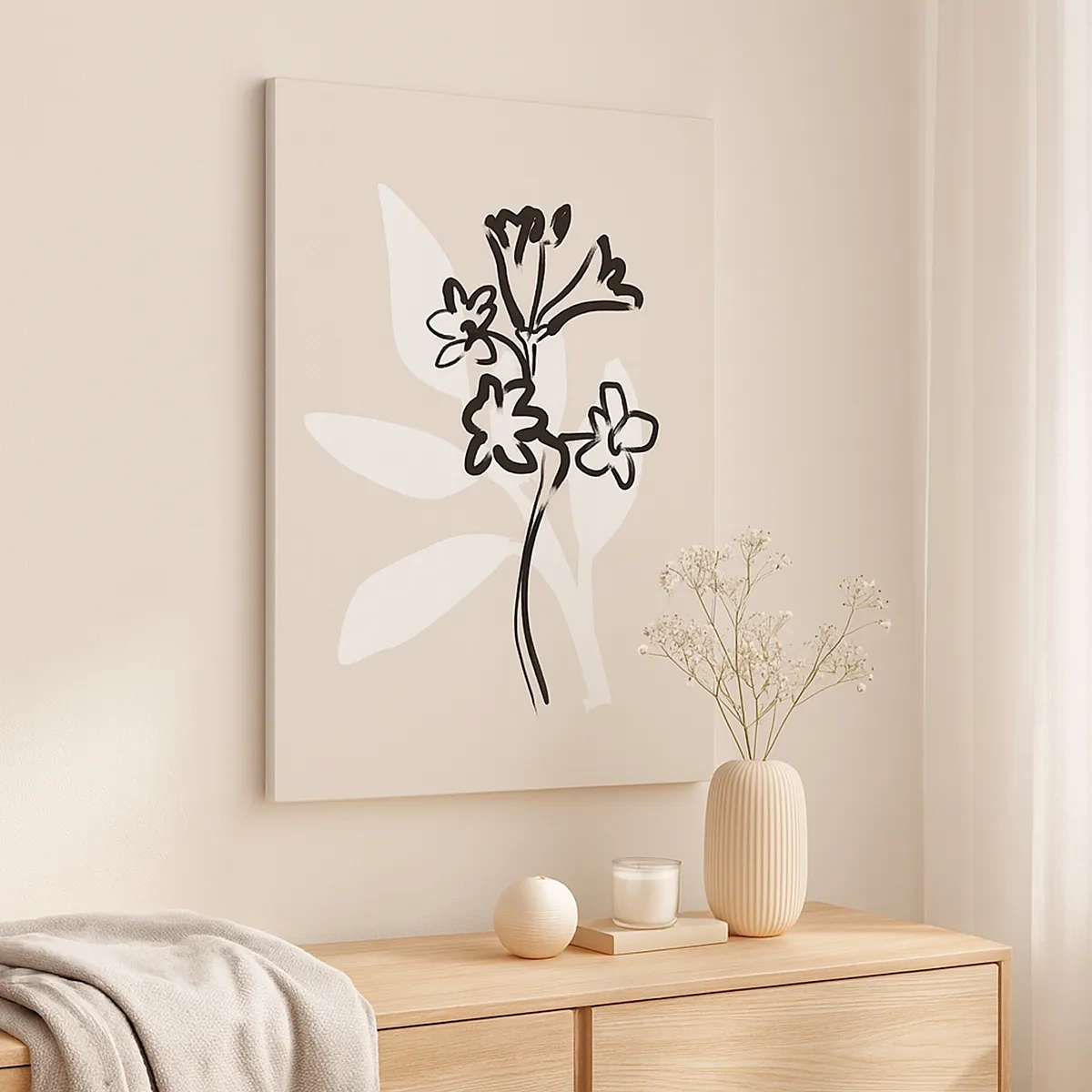 Schilderen op canvas - Schets voor het herbarium - 50x70 cm