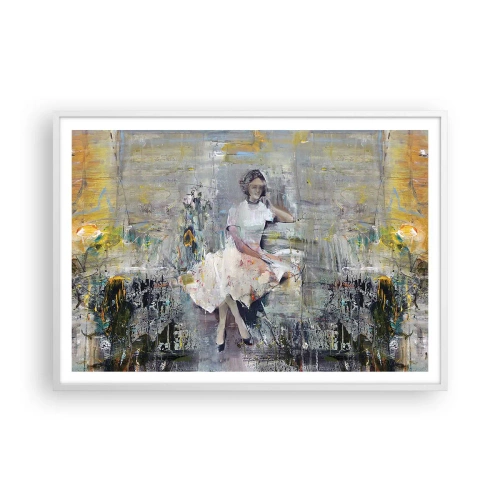 Poster in een witte lijst - Klassiek en modern - 100x70 cm