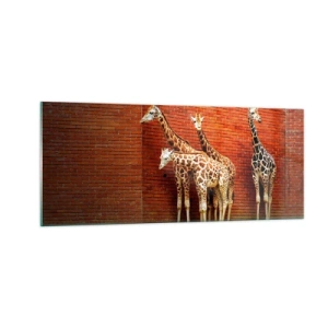 Schilderen op glas - Zie je acacia? - 100x40 cm