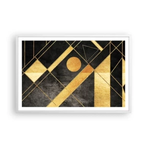 Poster in een witte lijst - De zon van de woestijn - 91x61 cm