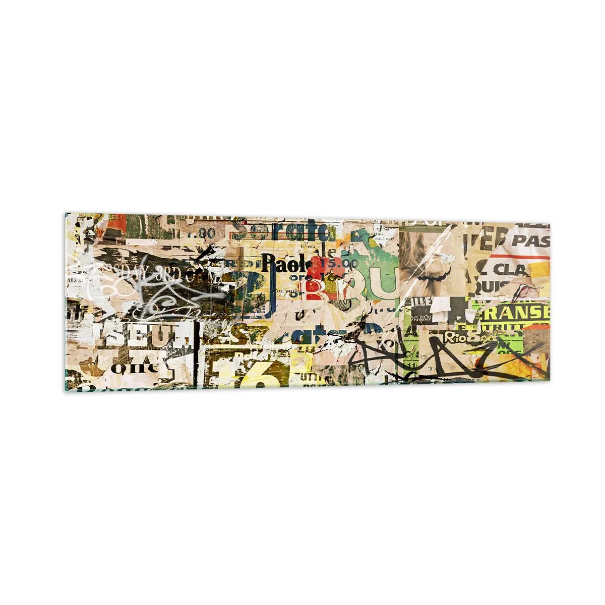 Schilderen op glas - O, het gebeurt... - 160x50 cm