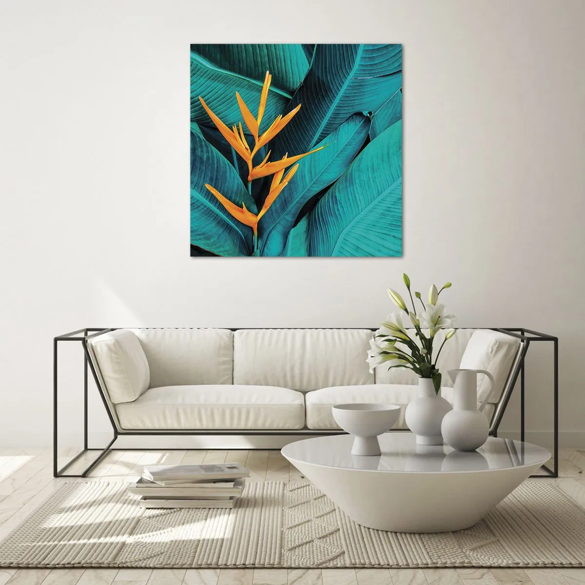Schilderen op glas - Eden bloem - 70x70 cm