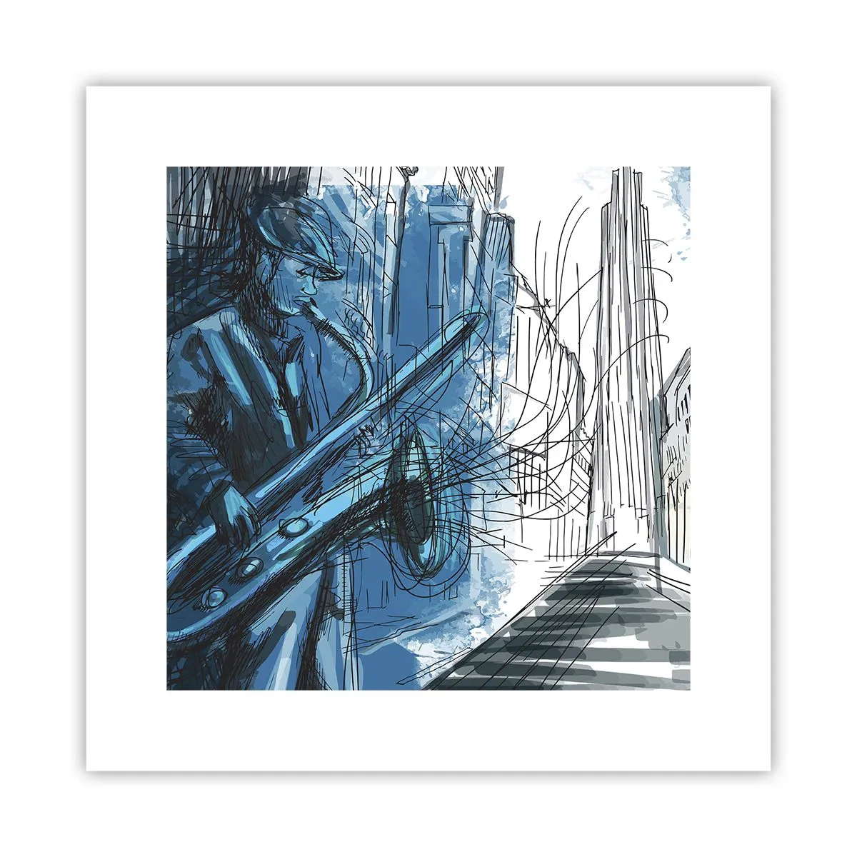 Poster - Stedelijke Rapsodie - 30x30 cm