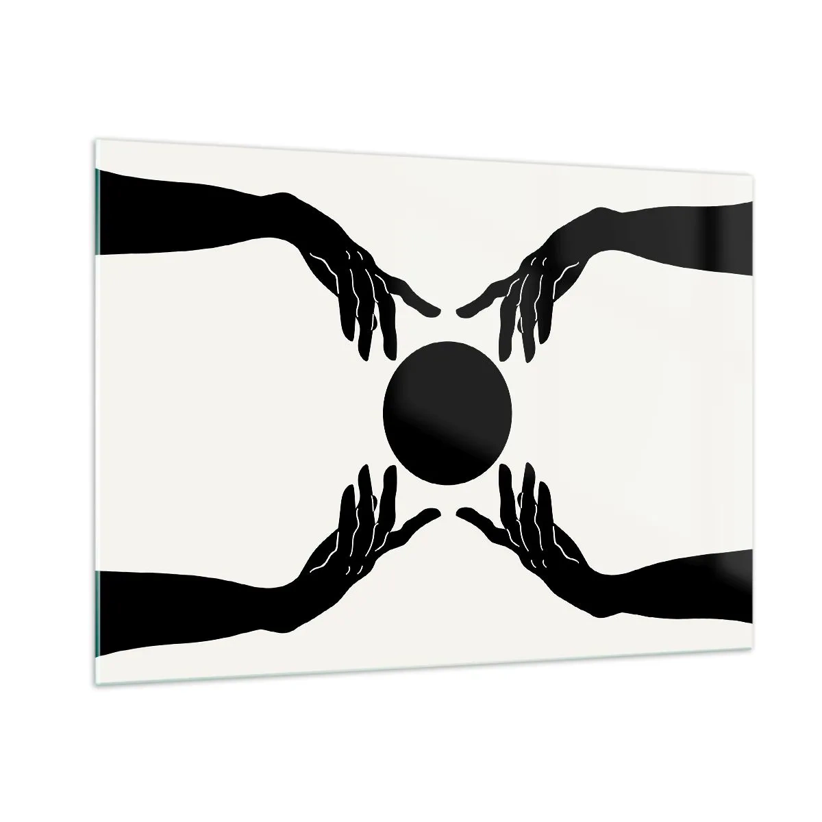 Schilderen op glas - Geheim teken - 100x70 cm