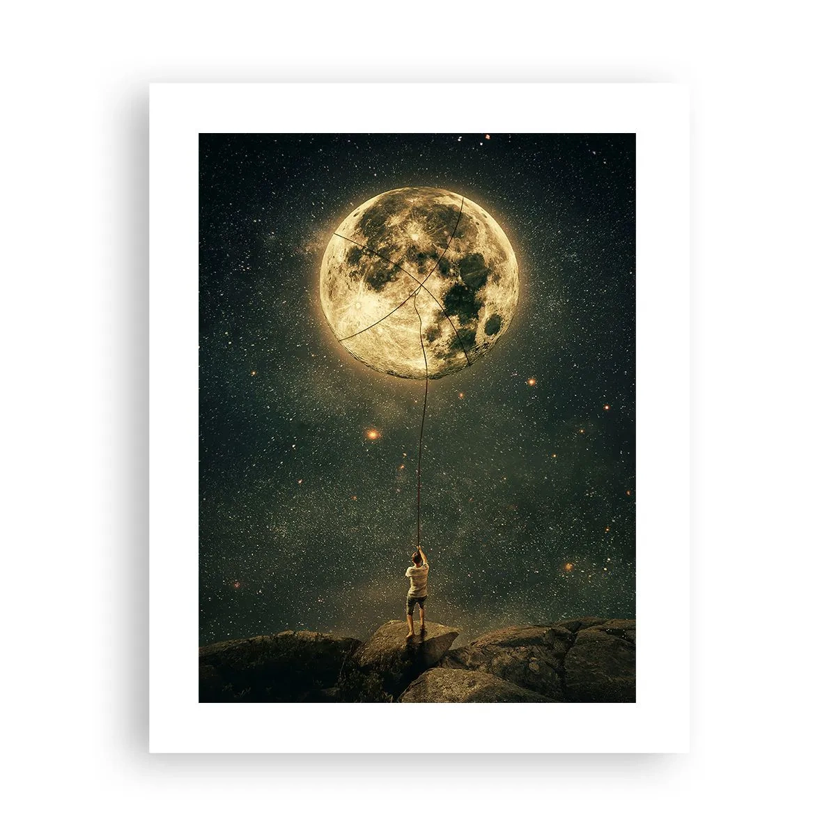 Poster - Iemand die de maan heeft gestolen - 40x50 cm