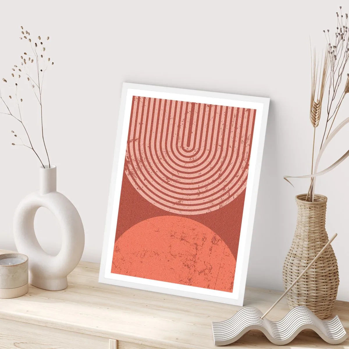 Poster in een witte lijst - Een nauwe band - 50x70 cm