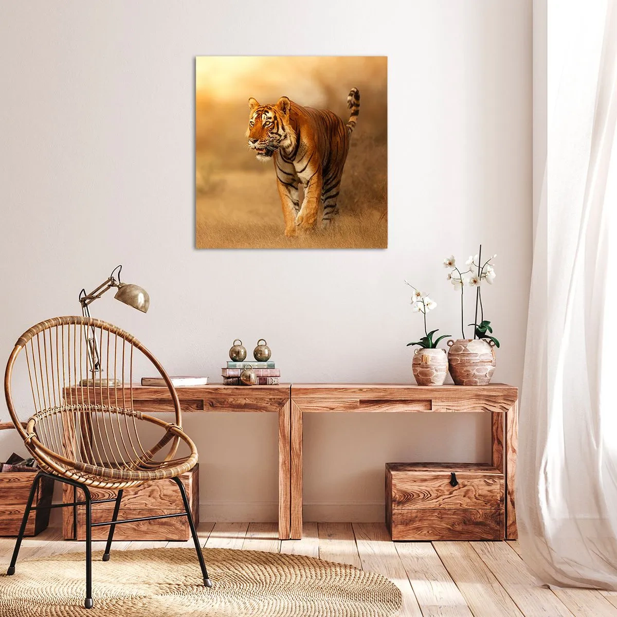 Schilderen op canvas - Voor de aanval - 40x40 cm