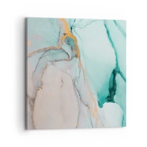 Schilderen op canvas - Een dans van vormen en kleuren - 70x70 cm