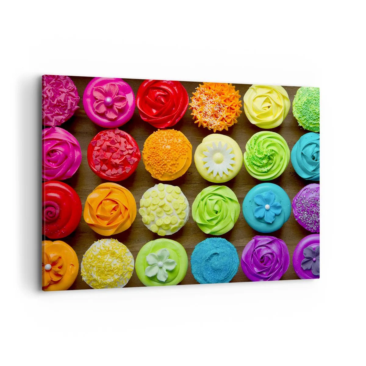 Schilderen op canvas - Elk anders - allemaal lekker  - 100x70 cm