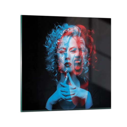 Schilderen op glas - Alter ego - 60x60 cm